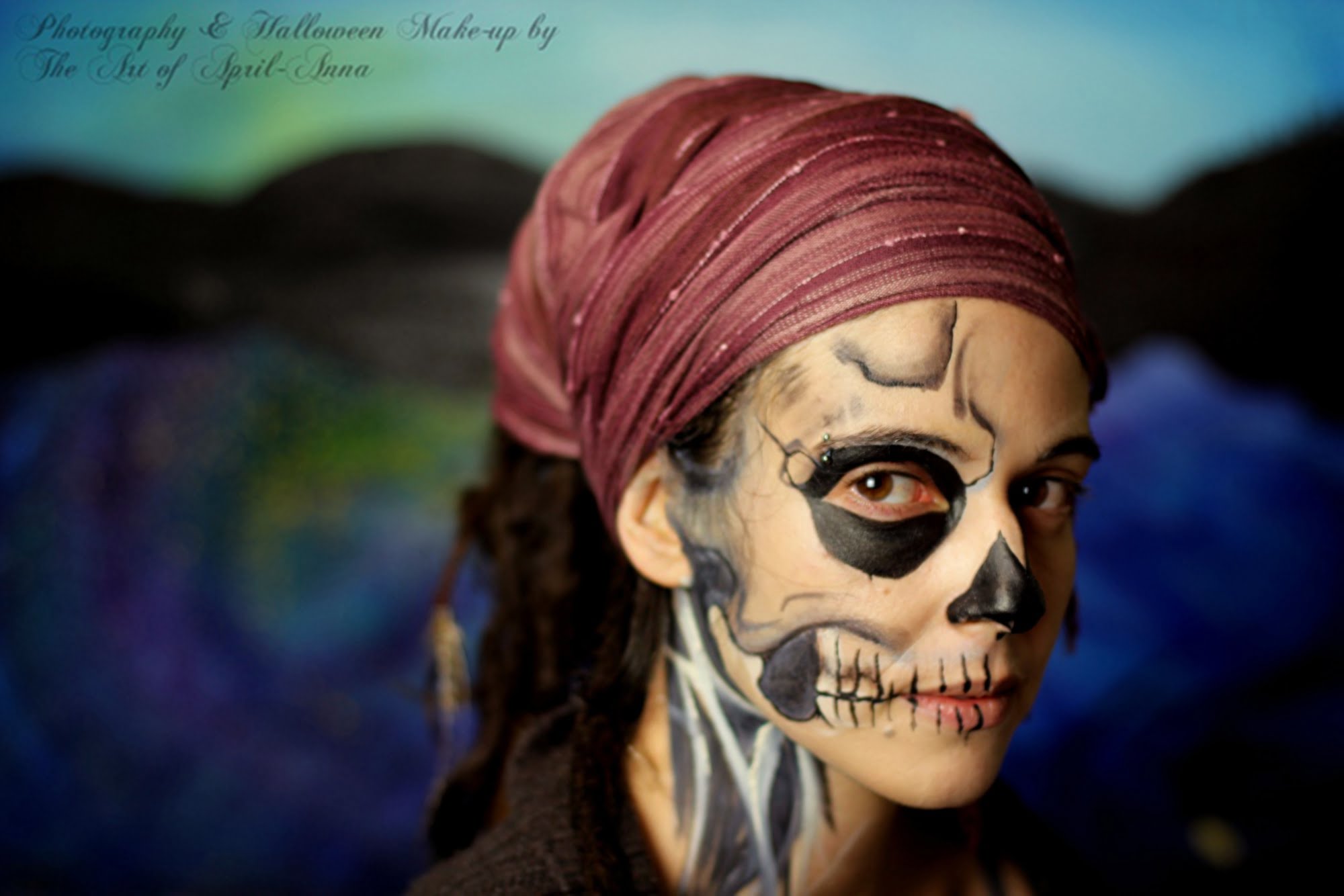 Natural Skeleton – Half Face painting